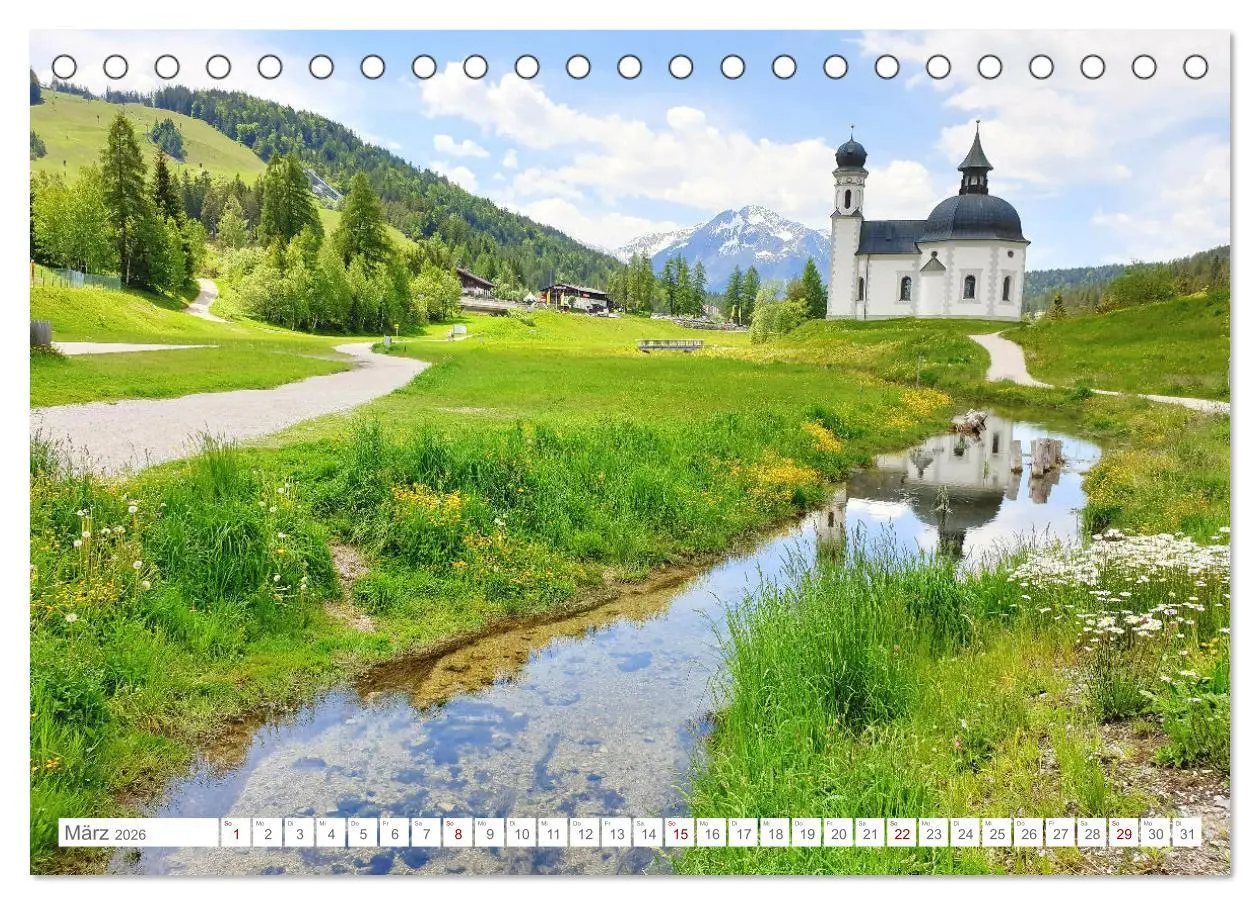 Bild: 9783457428399 | Malerisches Seefeld in Tirol (Tischkalender 2026 DIN A5 quer),...