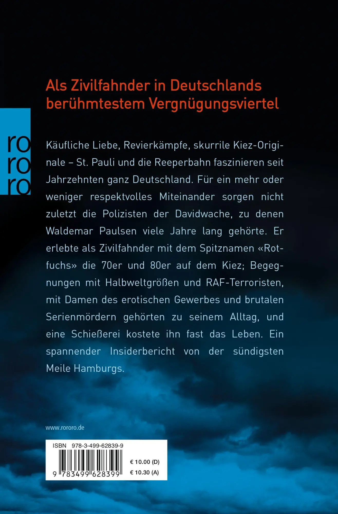 Rückseite: 9783499628399 | Meine Davidwache | Geschichten vom Kiez | Waldemar Paulsen | Buch