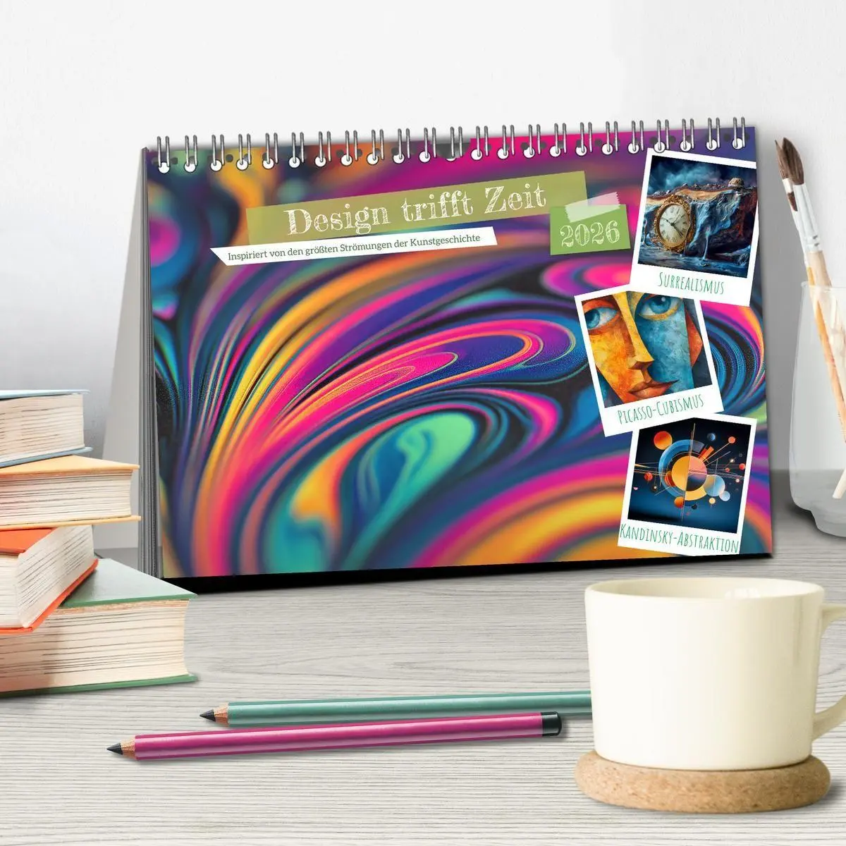 Bild: 9783516688399 | Design trifft Zeit (Tischkalender 2026 DIN A5 quer), CALVENDO...