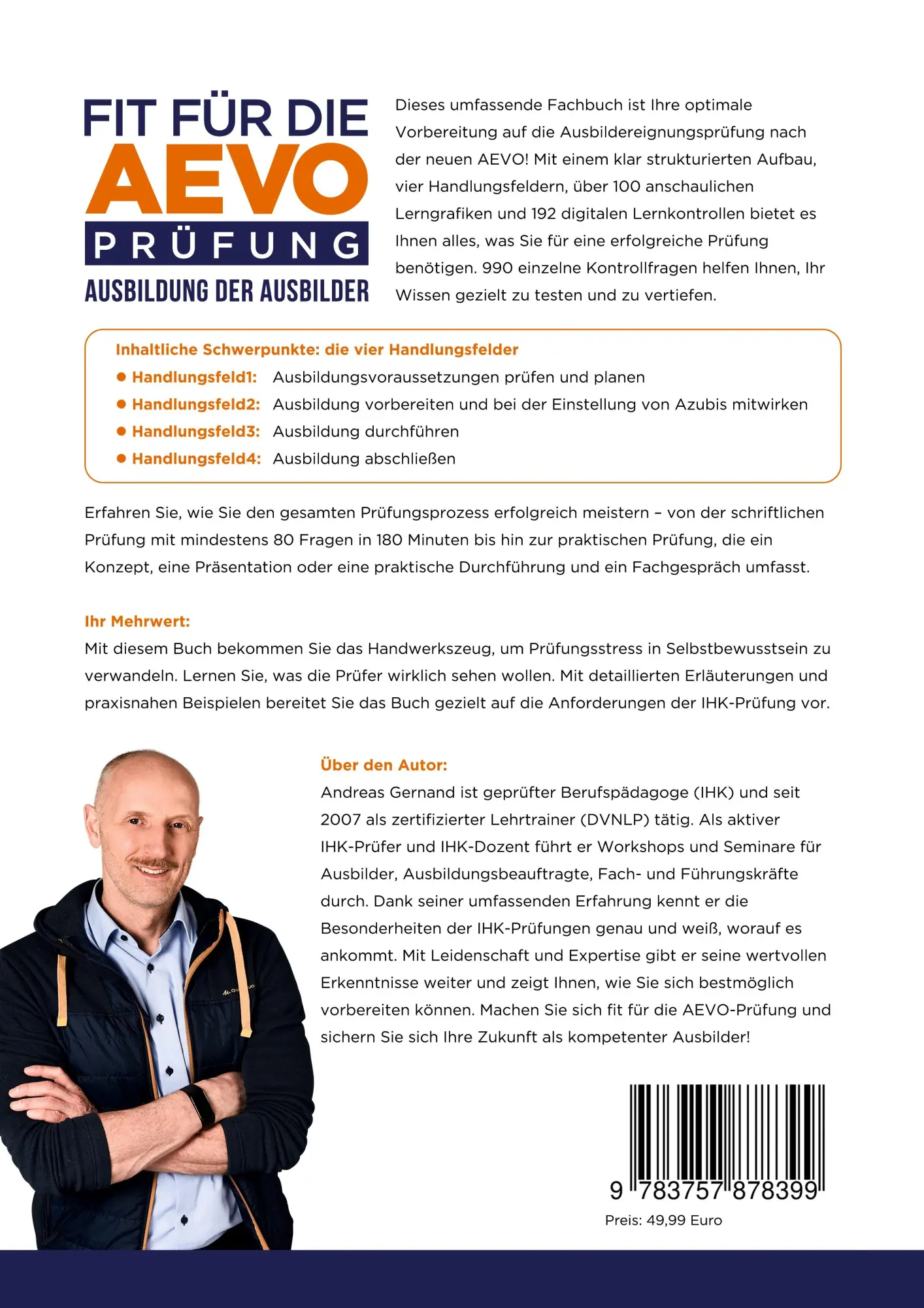 Rückseite: 9783757878399 | Fit für die Aevo-Prüfung - Ausbildung der Ausbilder | Andreas Gernand