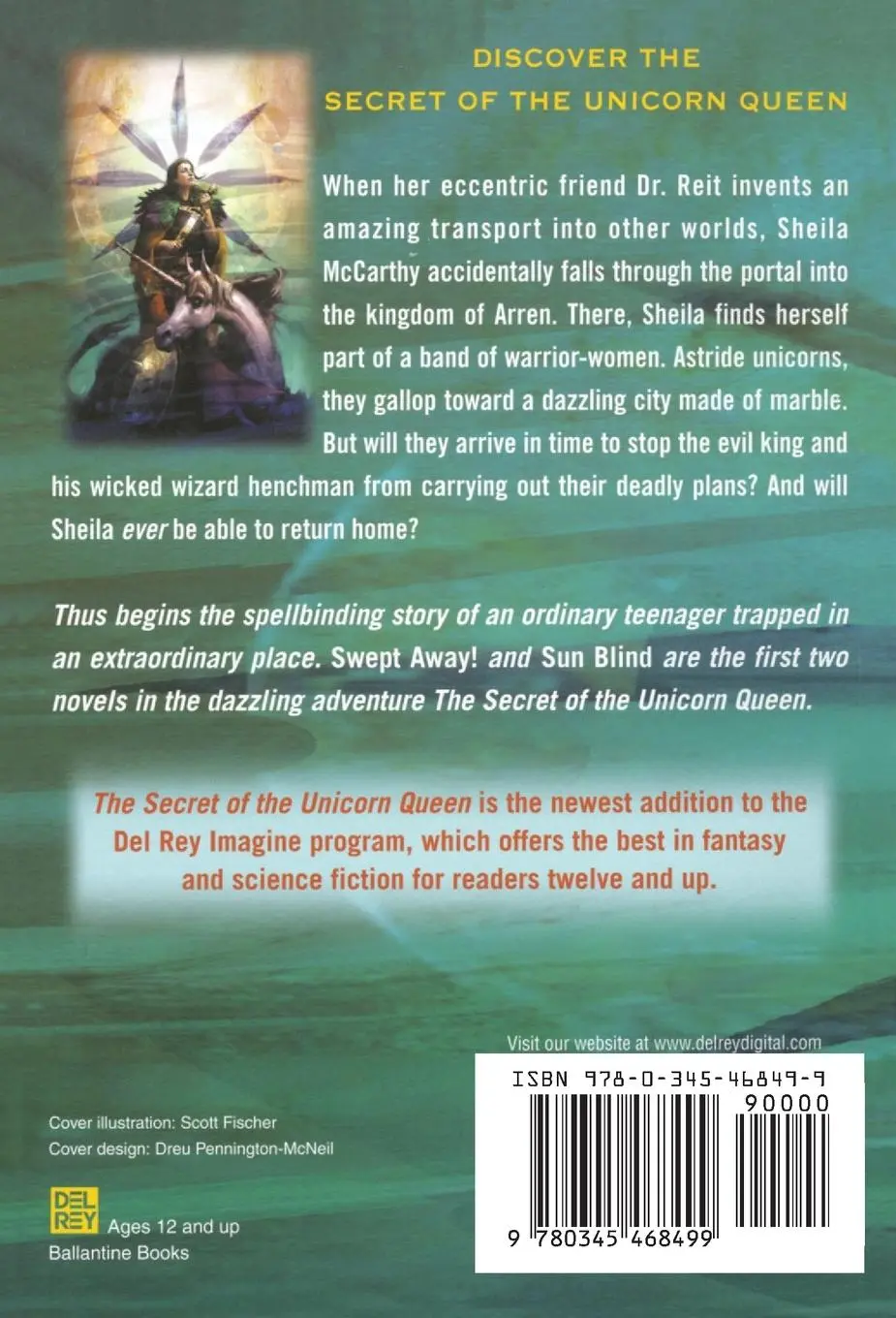 Rückseite: 9780345468499 | The Secret of the Unicorn Queen, Vol. 1 | Swept Away and Sun Blind