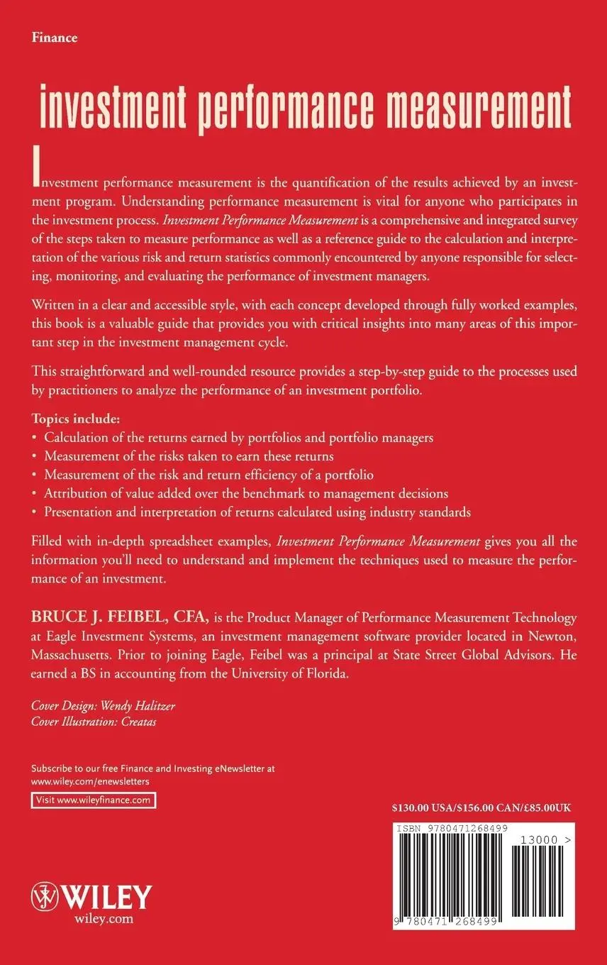 Rückseite: 9780471268499 | Investment Performance Measurement | Bruce J Feibel | Buch | Englisch
