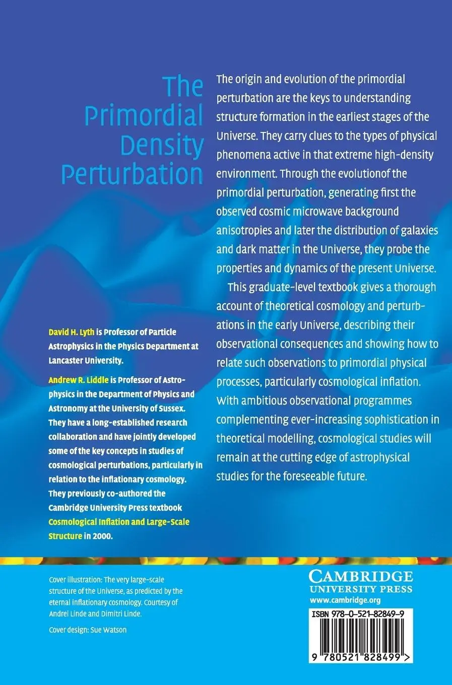 Rückseite: 9780521828499 | The Primordial Density Perturbation | David H. Lyth (u. a.) | Buch