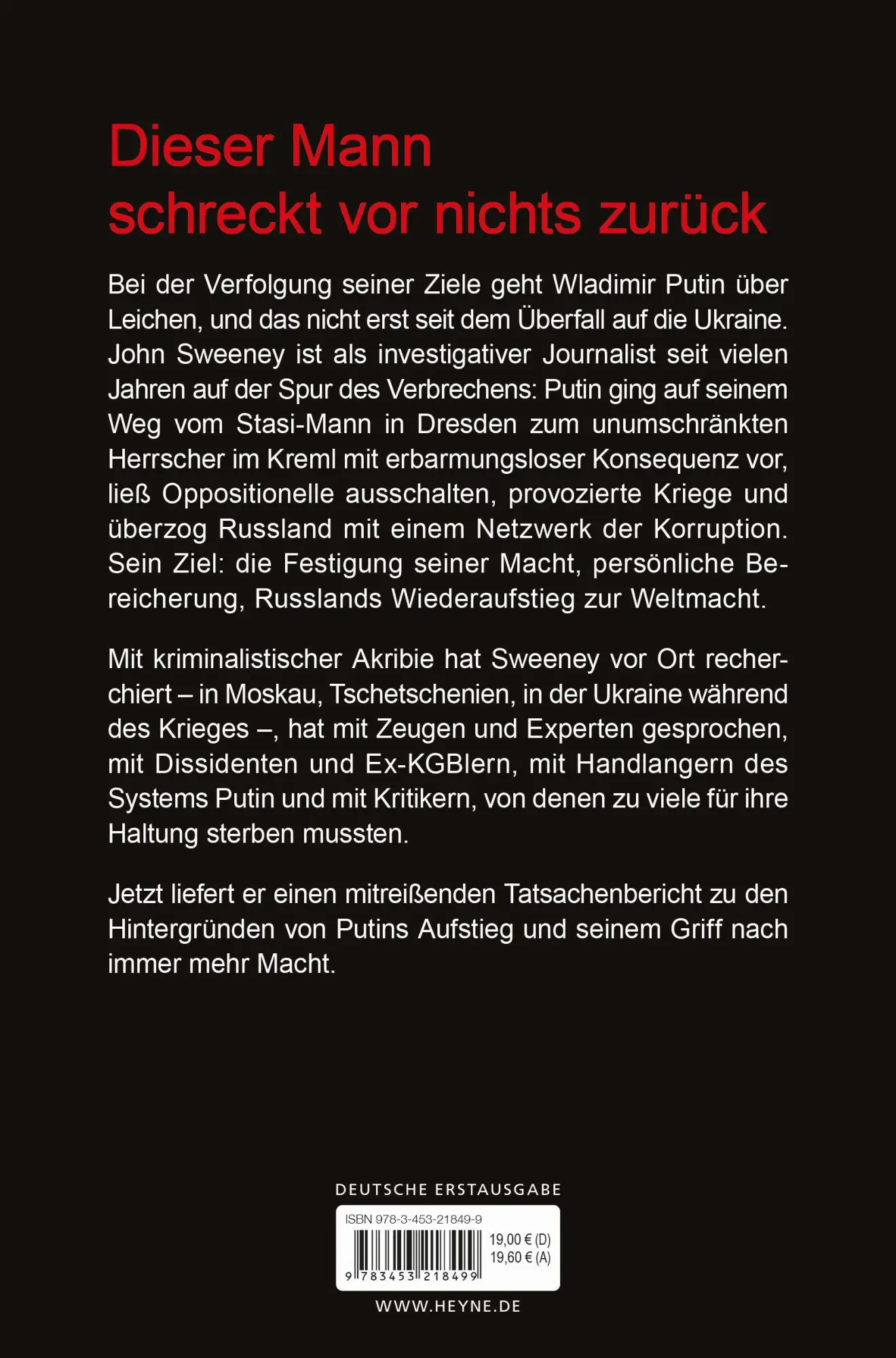 Bild: 9783453218499 | Der Killer im Kreml | John Sweeney | Taschenbuch | 336 S. | Deutsch
