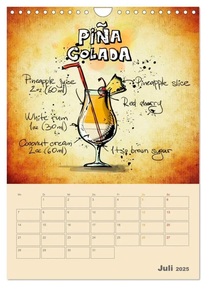 Bild: 9783457038499 | Coole Cocktails (Wandkalender 2025 DIN A4 hoch), CALVENDO...