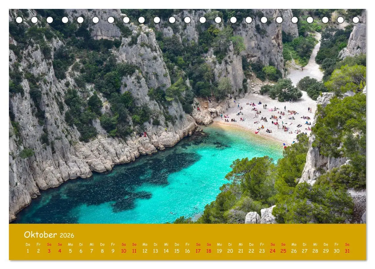 Bild: 9783457278499 | Quer durch Südfrankreich (Tischkalender 2026 DIN A5 quer), CALVENDO...