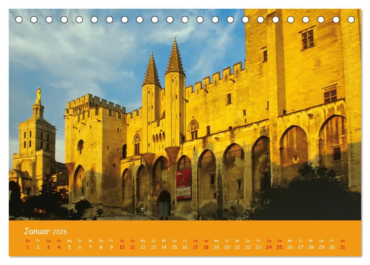 Bild: 9783457278499 | Quer durch Südfrankreich (Tischkalender 2026 DIN A5 quer), CALVENDO...