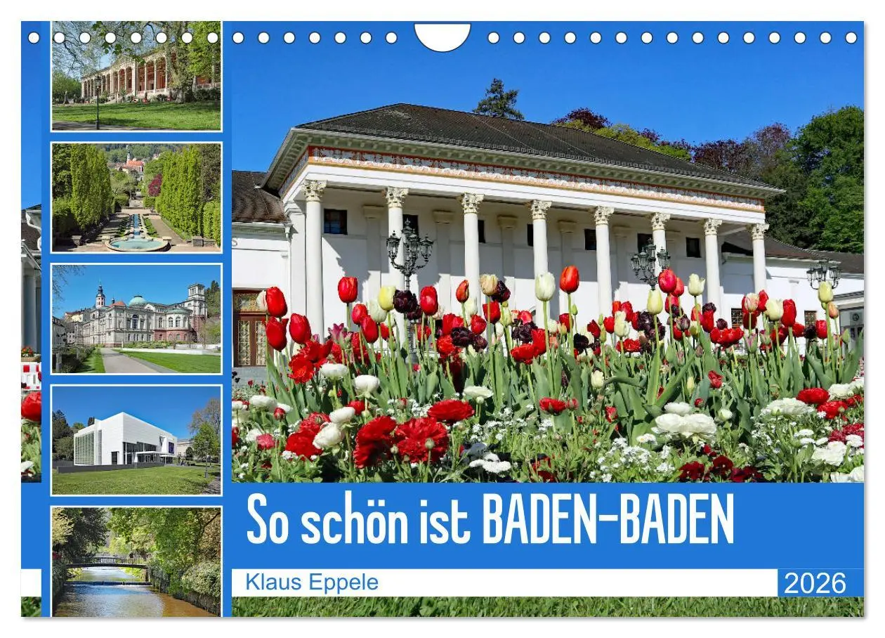 Cover: 9783457588499 | So schön ist Baden-Baden (Wandkalender 2026 DIN A4 quer), CALVENDO...