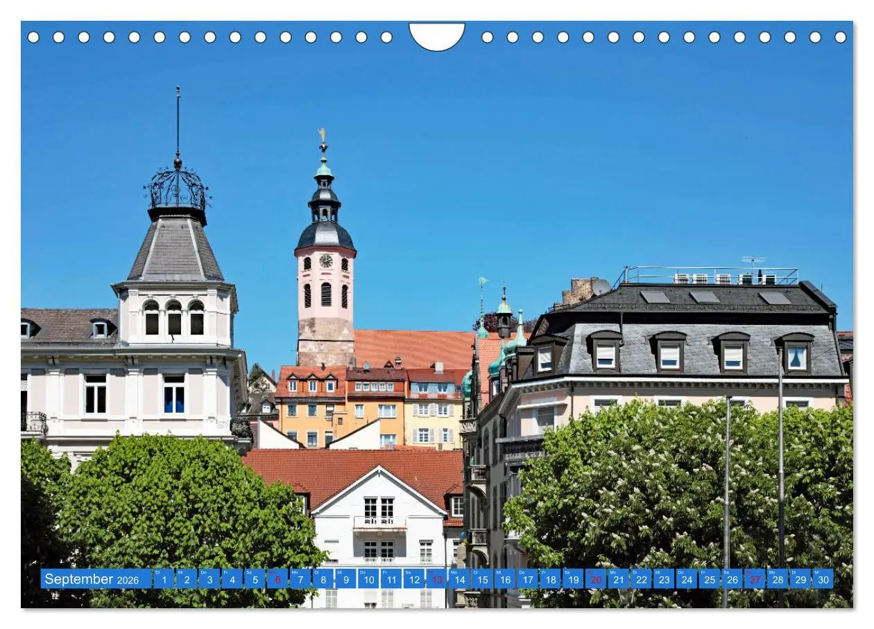 Bild: 9783457588499 | So schön ist Baden-Baden (Wandkalender 2026 DIN A4 quer), CALVENDO...