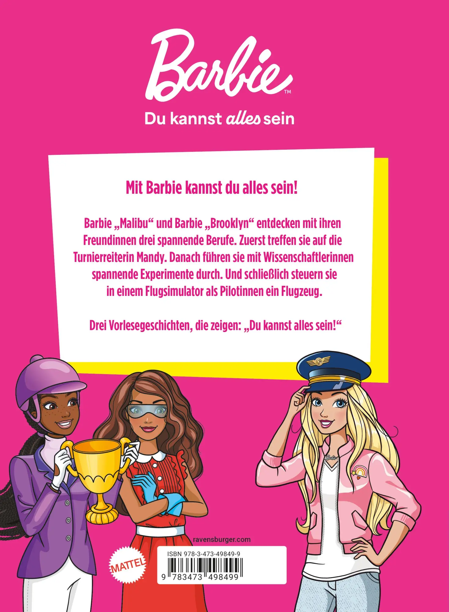 Rückseite: 9783473498499 | Barbie - Du kannst alles sein! Barbie als Turnierreiterin,...