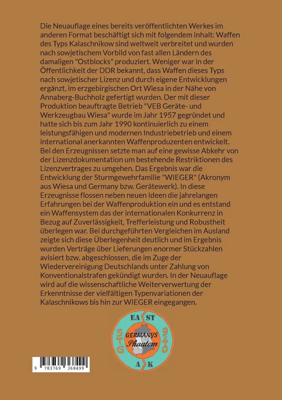 Rückseite: 9783769368499 | VEB Geräte- und Werkzeugbau Wiesa | Rigo Herold | Taschenbuch | 134 S.