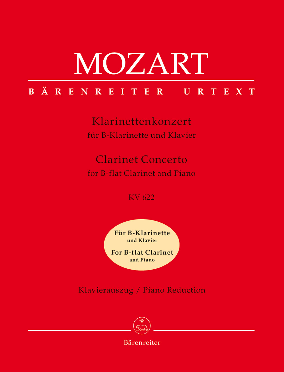 Cover: 9790006498499 | Clarinet Concerto In A K.622 | Wolfgang Amadeus Mozart | Klavierauszug