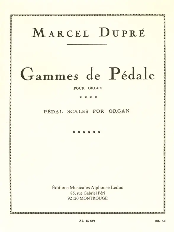 Cover: 9790046168499 | Gammes De Pedale | Dupre | Buch | Alphonse Leduc | EAN 9790046168499