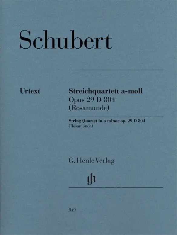 Cover: 9790201808499 | Franz Schubert - Streichquartett a-moll op. 29 D 804 (Rosamunde)
