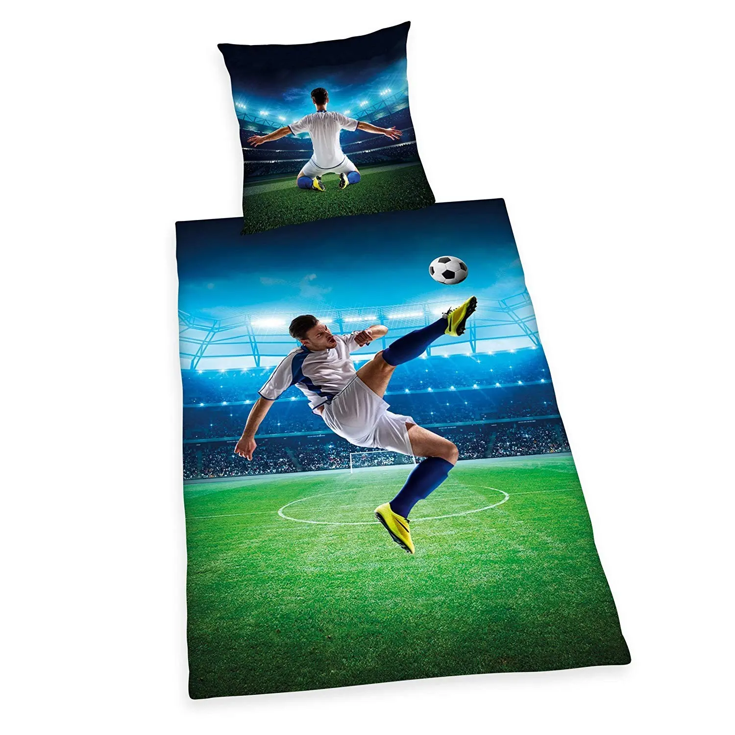Cover: 4006891908599 | Herding Fußball Bettwäsche-Set, Wendemotiv, Bettbezug 135 x 200 cm,...