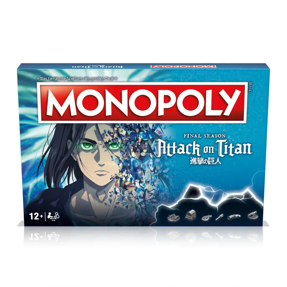 Cover: 5036905058599 | Monopoly - Attack on Titan | Spiel | Kartonage | WM04214GER | Deutsch