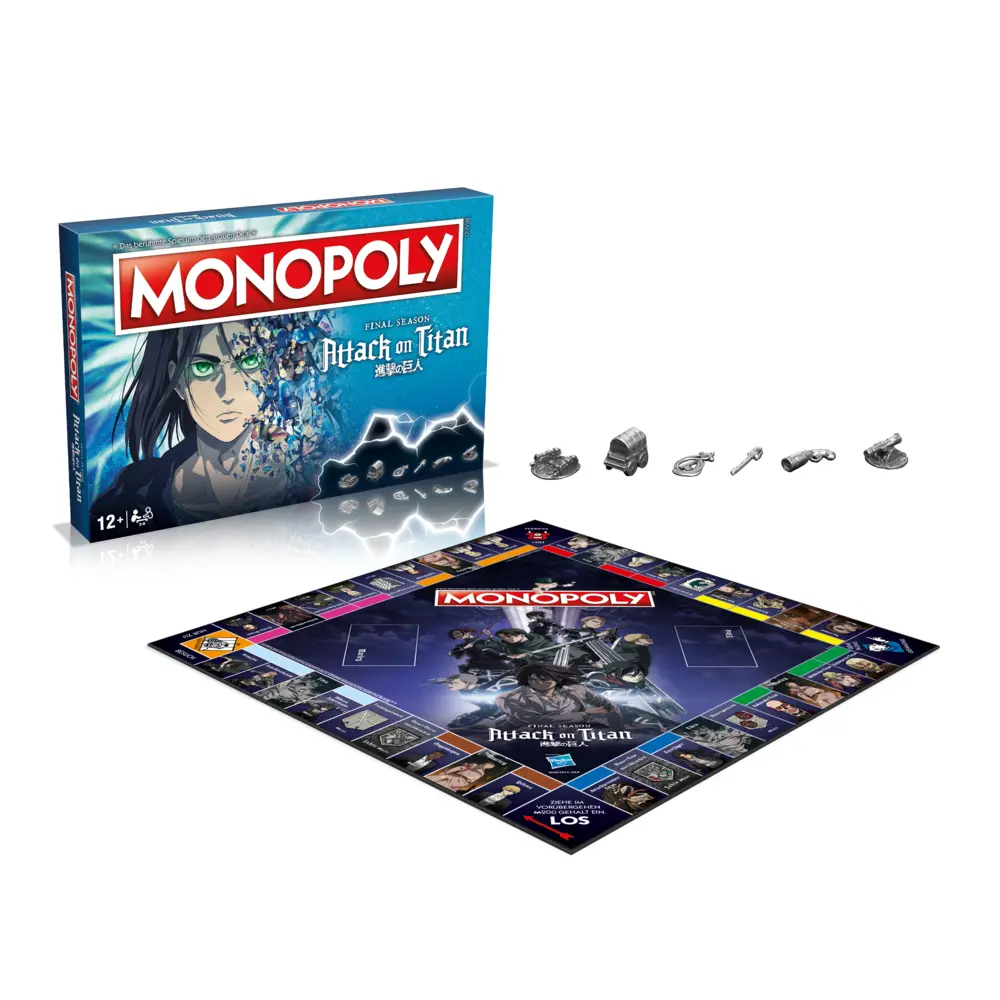 Bild: 5036905058599 | Monopoly - Attack on Titan | Spiel | Kartonage | WM04214GER | Deutsch