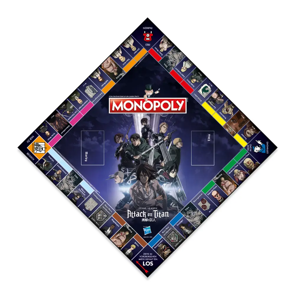 Bild: 5036905058599 | Monopoly - Attack on Titan | Spiel | Kartonage | WM04214GER | Deutsch