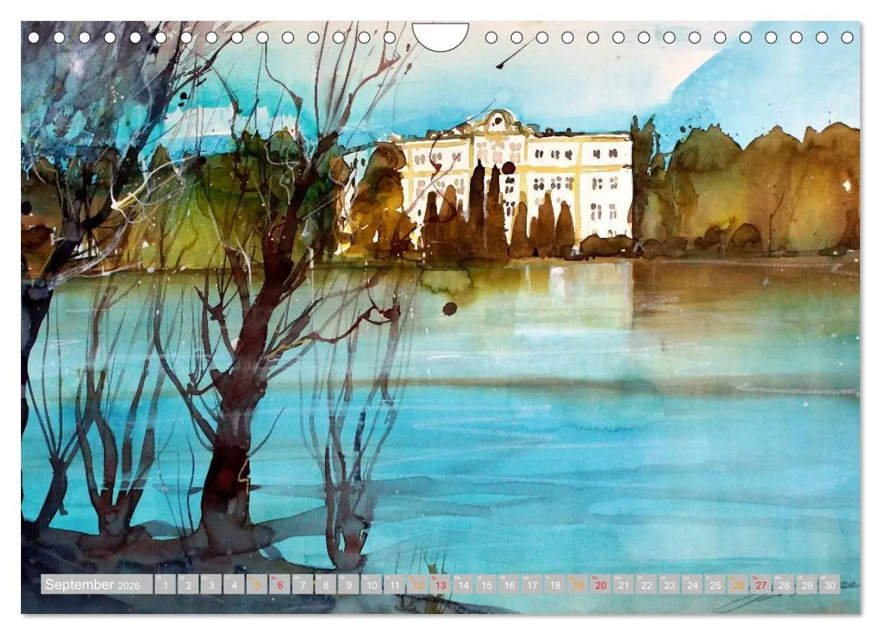 Bild: 9783516118599 | Aquarelle aus der Mozartstadt Salzburg (Wandkalender 2026 DIN A4...