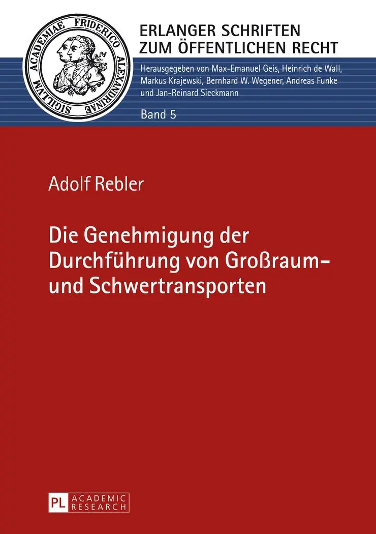 Cover: 9783631648599 | Die Genehmigung der Durchführung von Großraum- und Schwertransporten