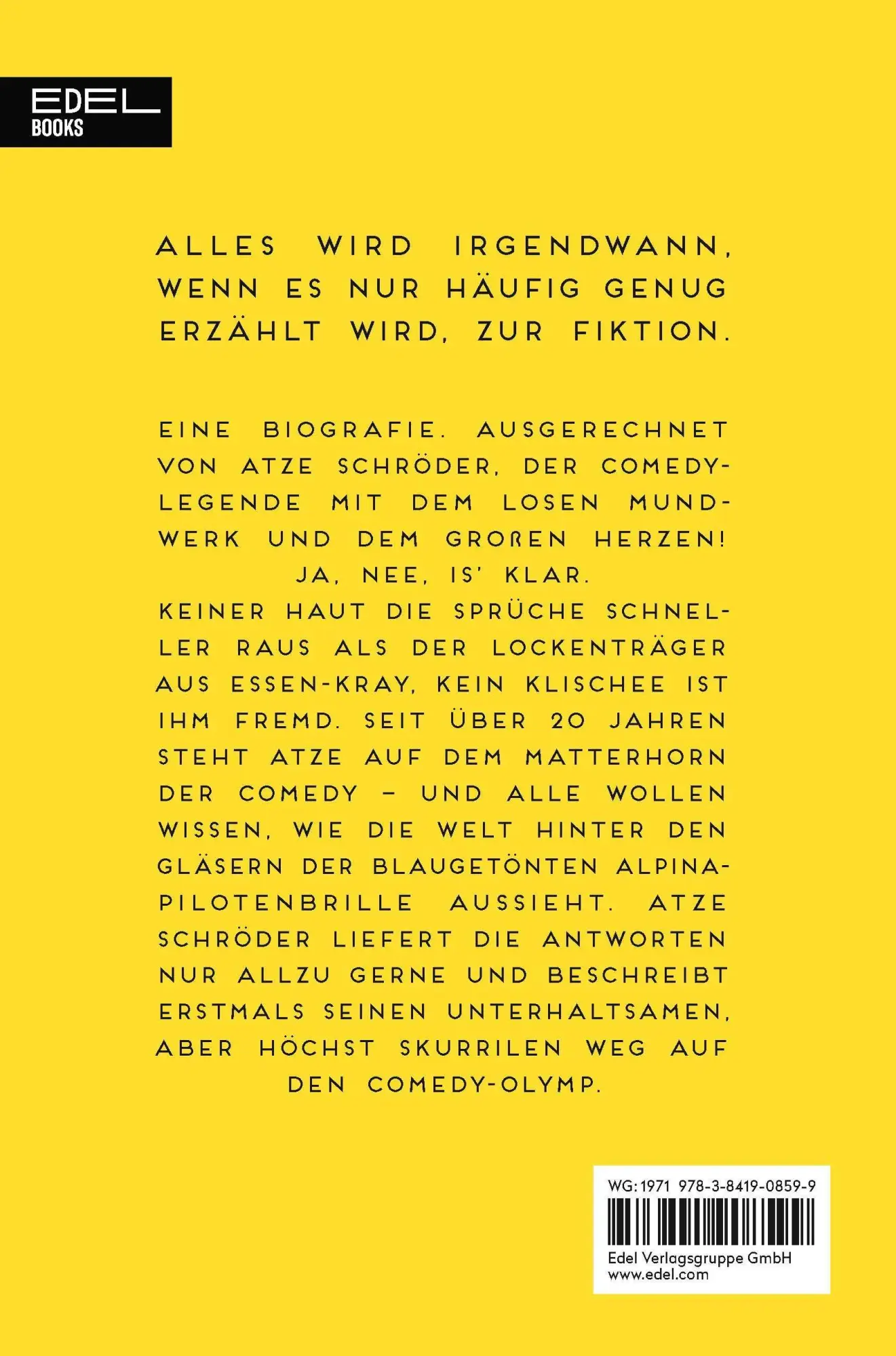 Bild: 9783841908599 | Blauäugig | Atze Schröder | Taschenbuch | 240 S. | Deutsch | 2023