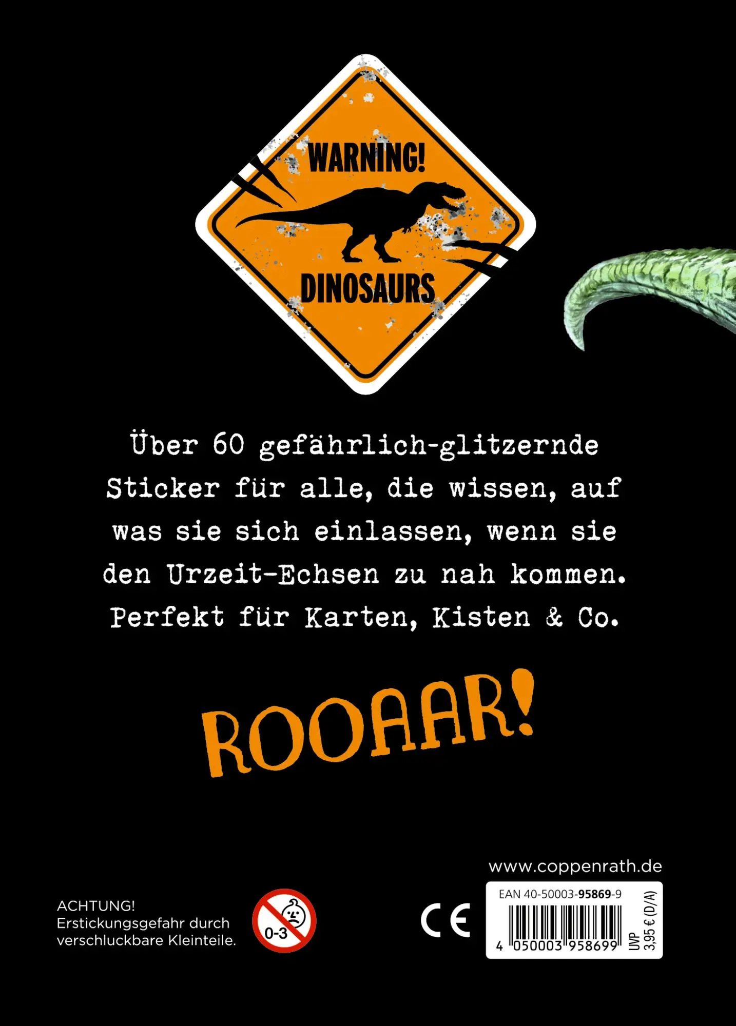 Rückseite: 4050003958699 | Vorsicht, glitzernde Sticker! (T-Rex World) | Raimund Frey | Buch