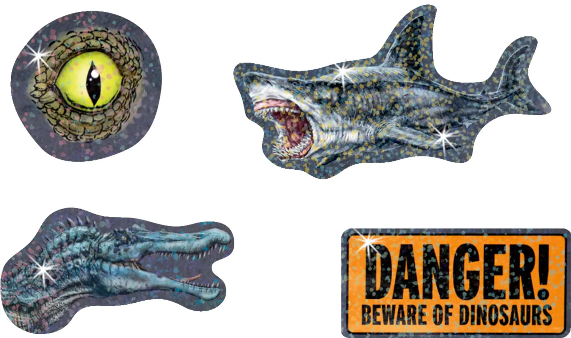 Bild: 4050003958699 | Vorsicht, glitzernde Sticker! (T-Rex World) | Raimund Frey | Buch