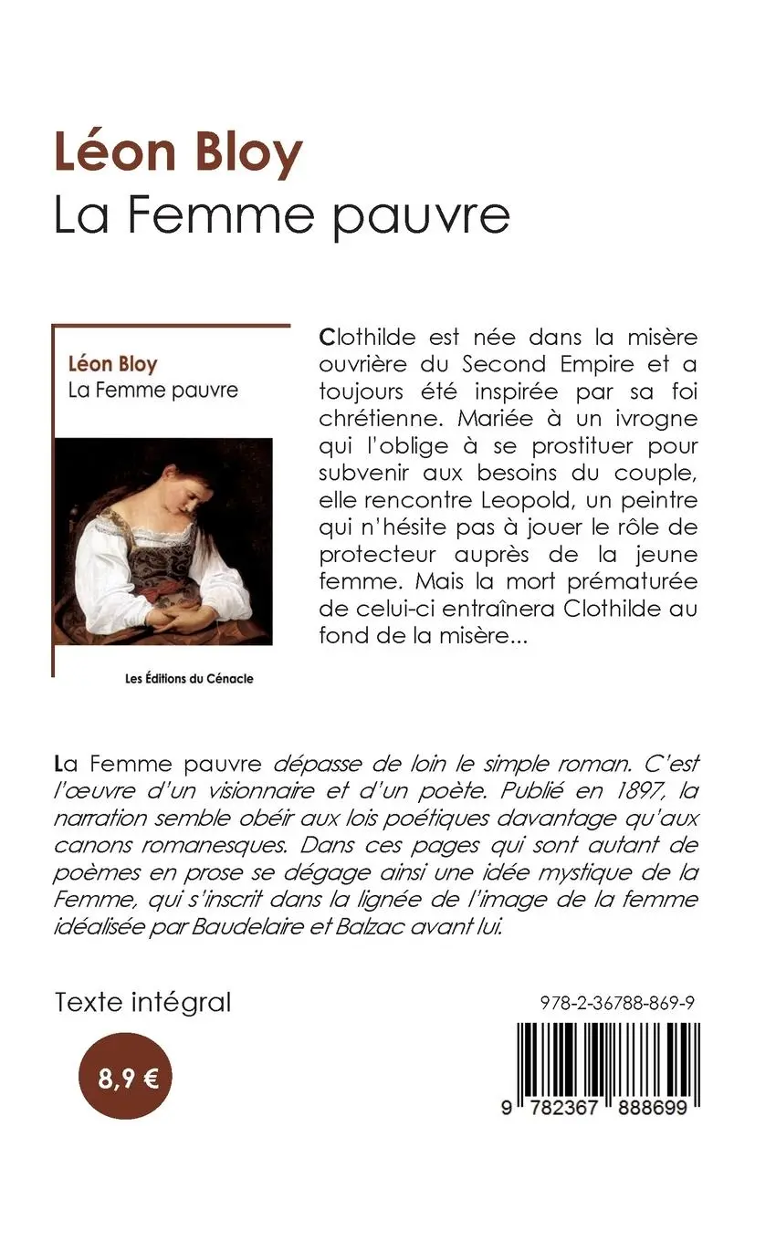 Rückseite: 9782367888699 | La Femme pauvre (édition de référence) | Léon Bloy | Taschenbuch