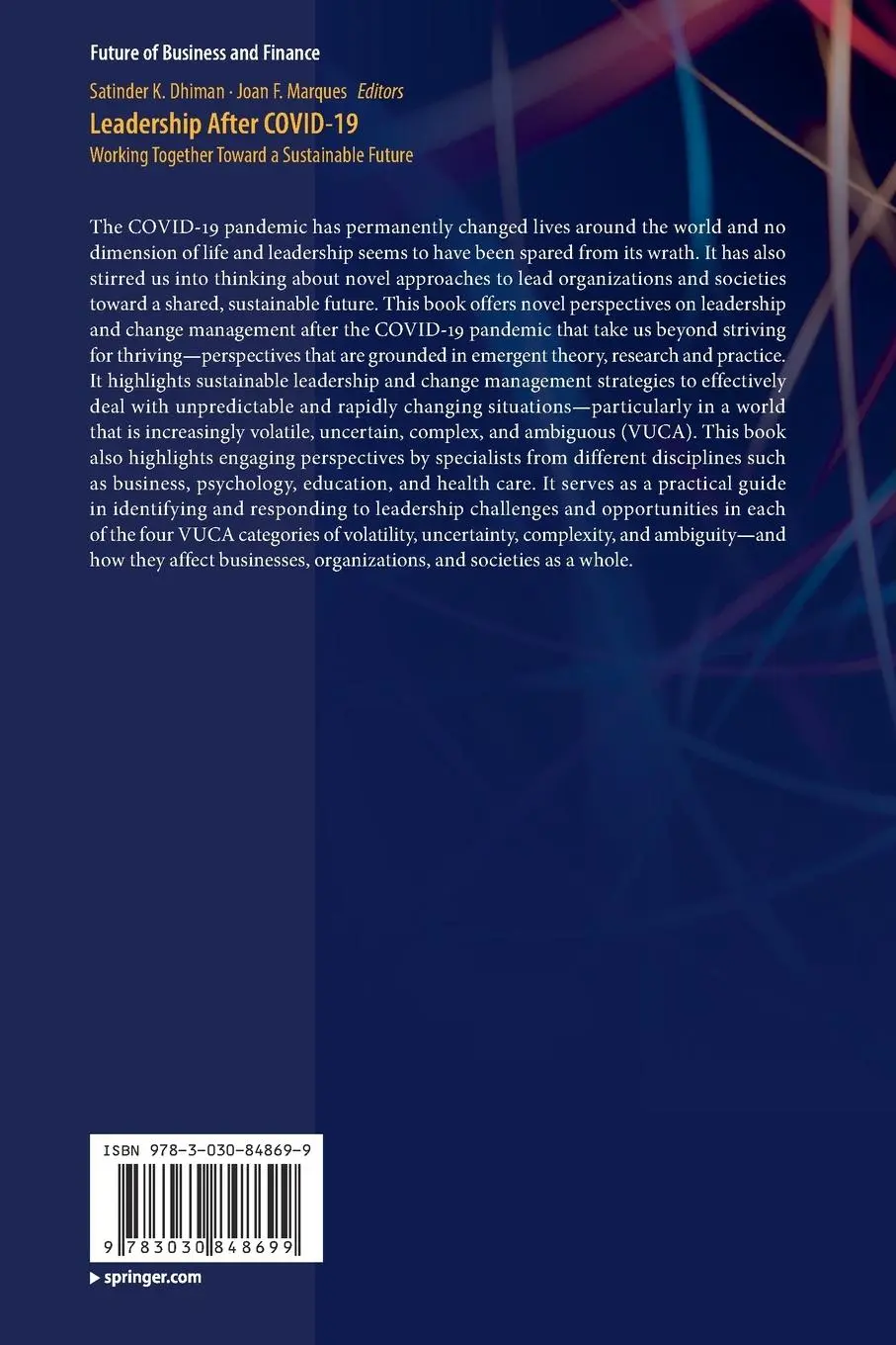 Rückseite: 9783030848699 | Leadership after COVID-19 | Satinder K. Dhiman (u. a.) | Taschenbuch