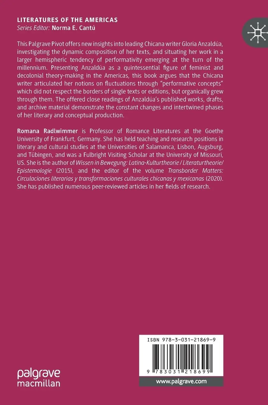 Rückseite: 9783031218699 | Gloria Anzaldúa's Hemispheric Performativity | Romana Radlwimmer | vii