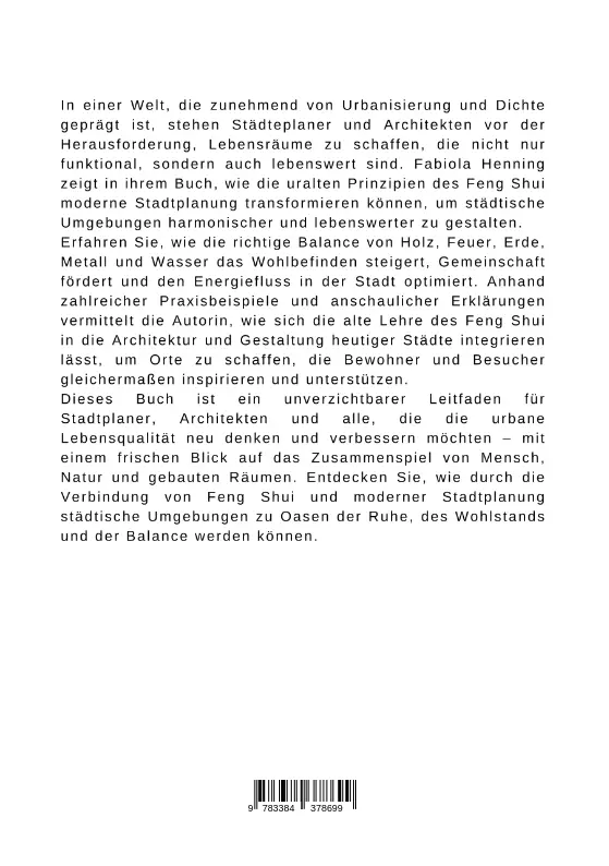 Bild: 9783384378699 | Feng Shui für moderne Stadtplanung: Harmonie und Lebensqualität...