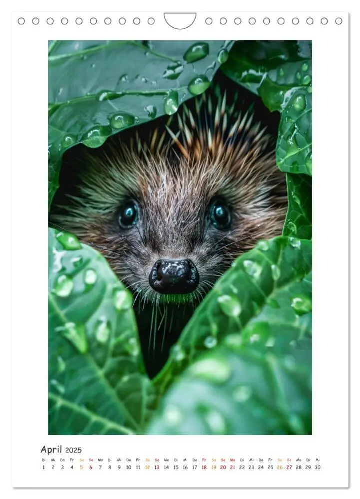 Bild: 9783435238699 | Lustige kleine Igel (Wandkalender 2025 DIN A4 hoch), CALVENDO...