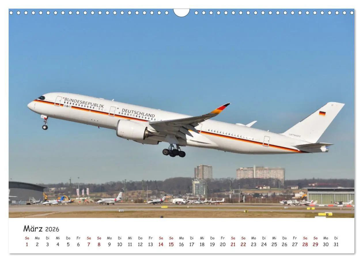 Bild: 9783457328699 | Flugzeuge auf Europas Flughäfen (Wandkalender 2026 DIN A3 quer),...