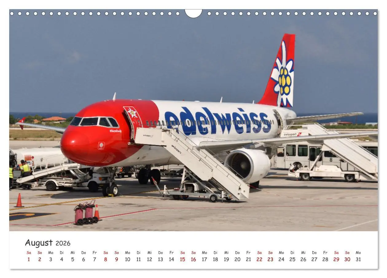 Bild: 9783457328699 | Flugzeuge auf Europas Flughäfen (Wandkalender 2026 DIN A3 quer),...