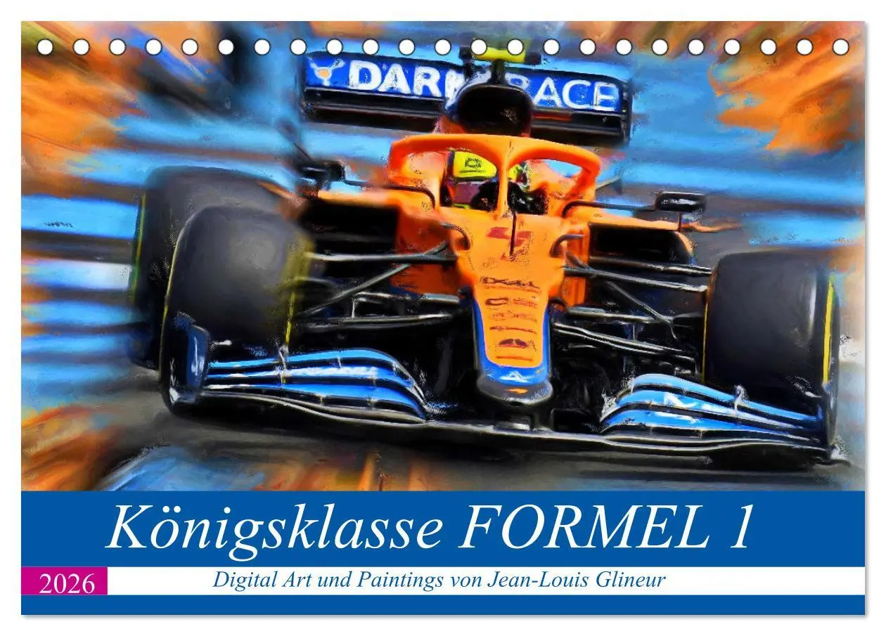 Cover: 9783457708699 | Königsklasse FORMEL 1 (Tischkalender 2026 DIN A5 quer), CALVENDO...
