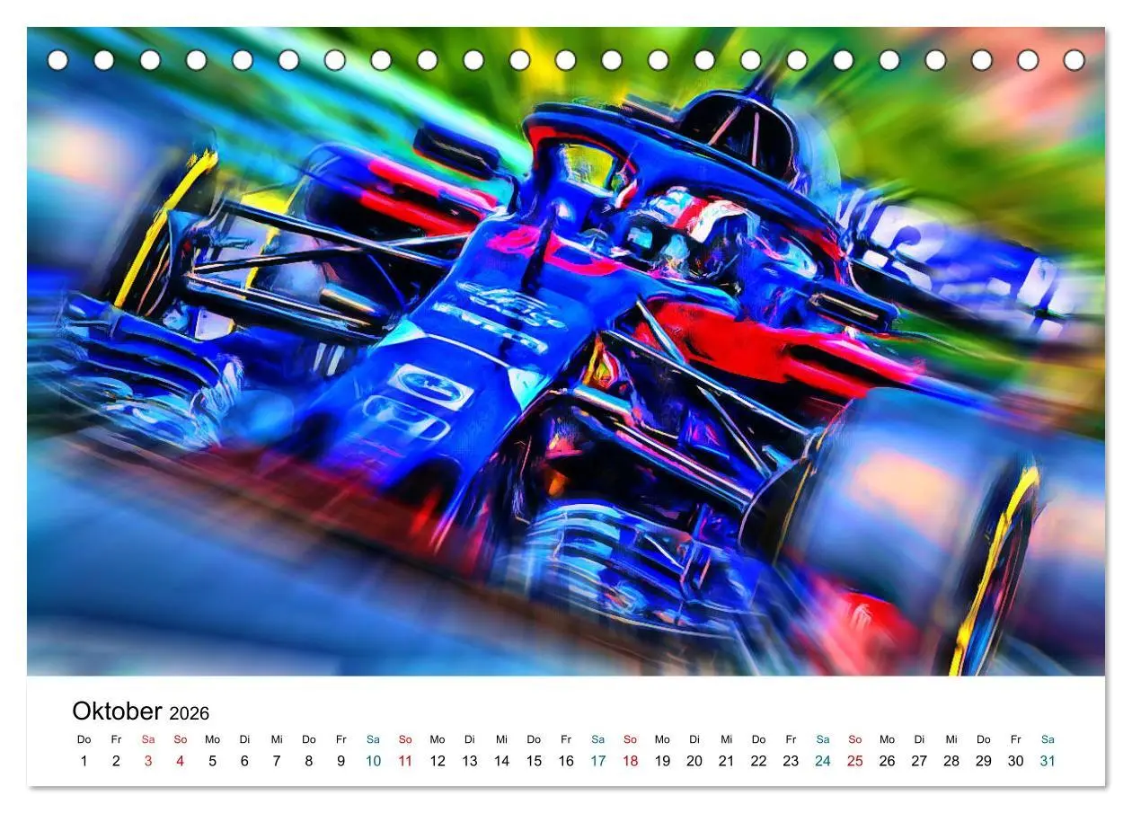 Bild: 9783457708699 | Königsklasse FORMEL 1 (Tischkalender 2026 DIN A5 quer), CALVENDO...