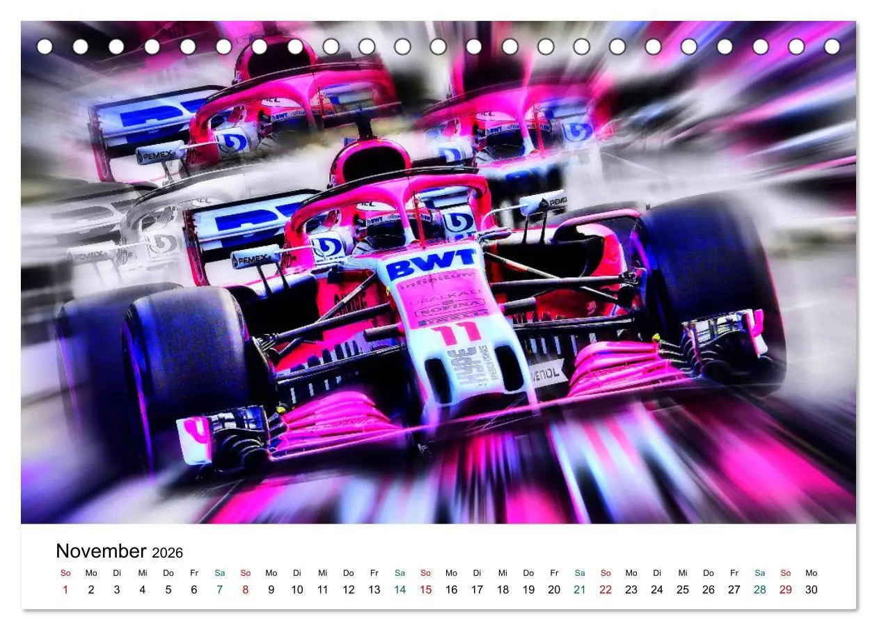 Bild: 9783457708699 | Königsklasse FORMEL 1 (Tischkalender 2026 DIN A5 quer), CALVENDO...