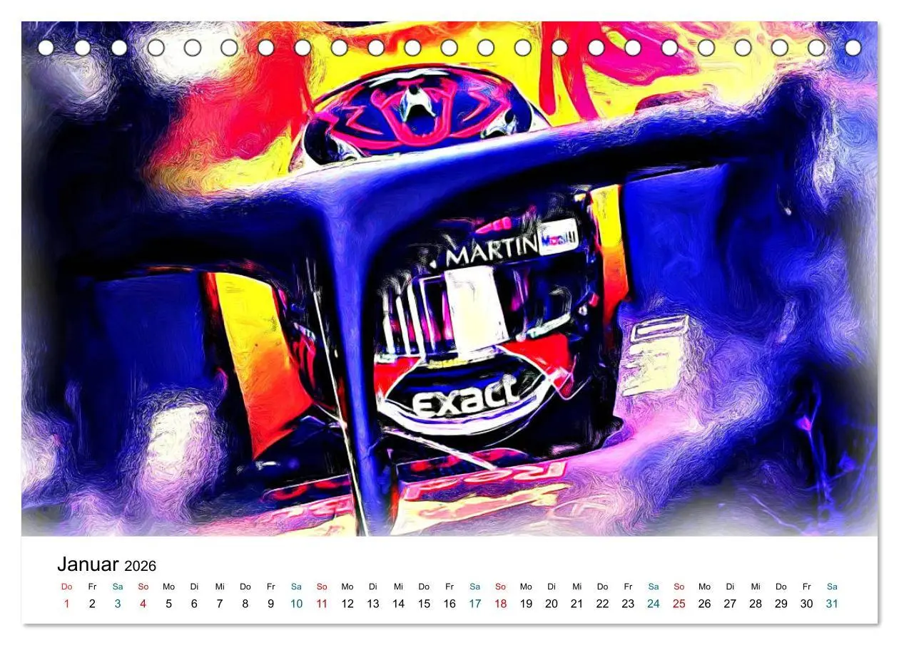 Bild: 9783457708699 | Königsklasse FORMEL 1 (Tischkalender 2026 DIN A5 quer), CALVENDO...