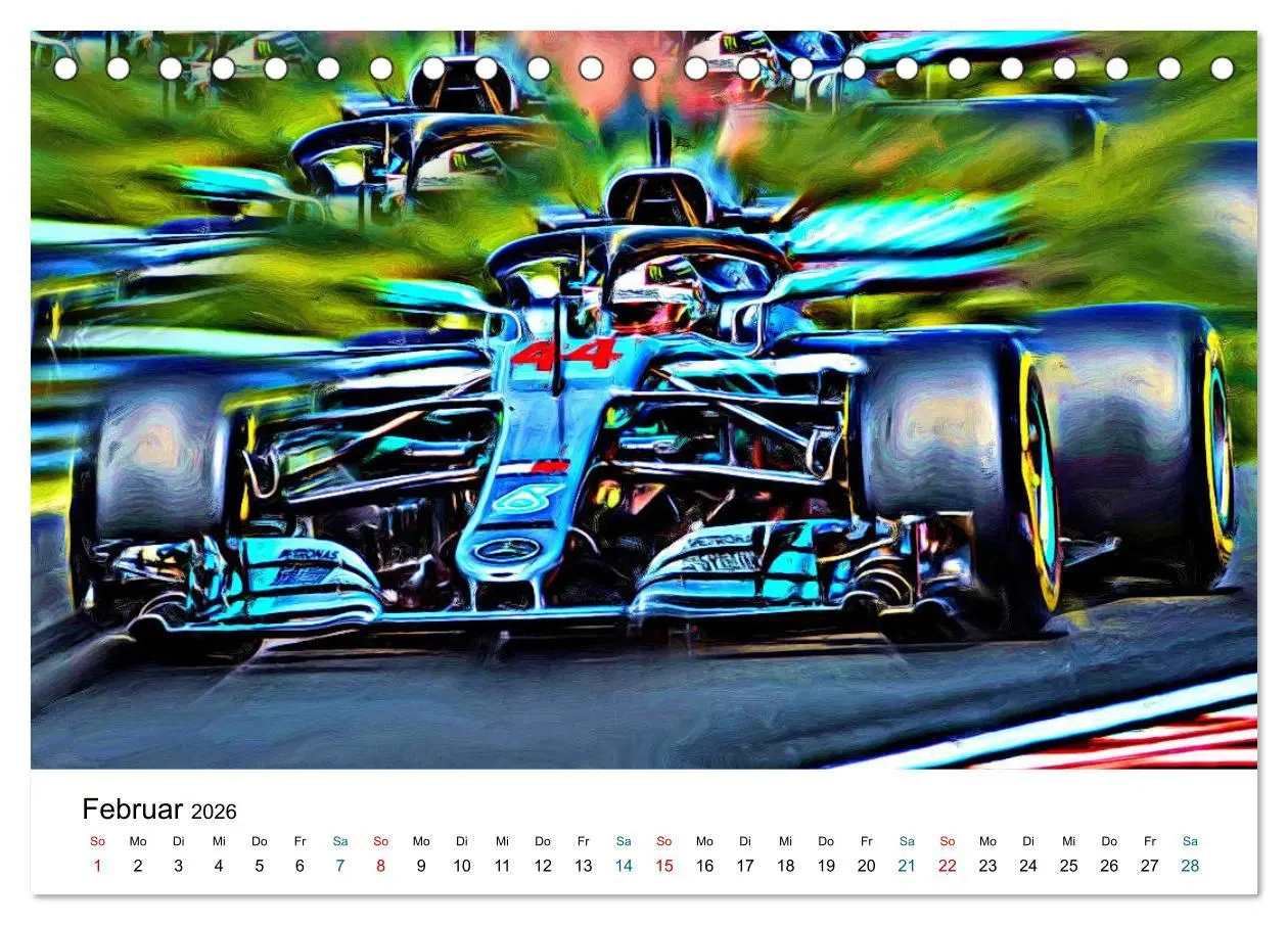 Bild: 9783457708699 | Königsklasse FORMEL 1 (Tischkalender 2026 DIN A5 quer), CALVENDO...