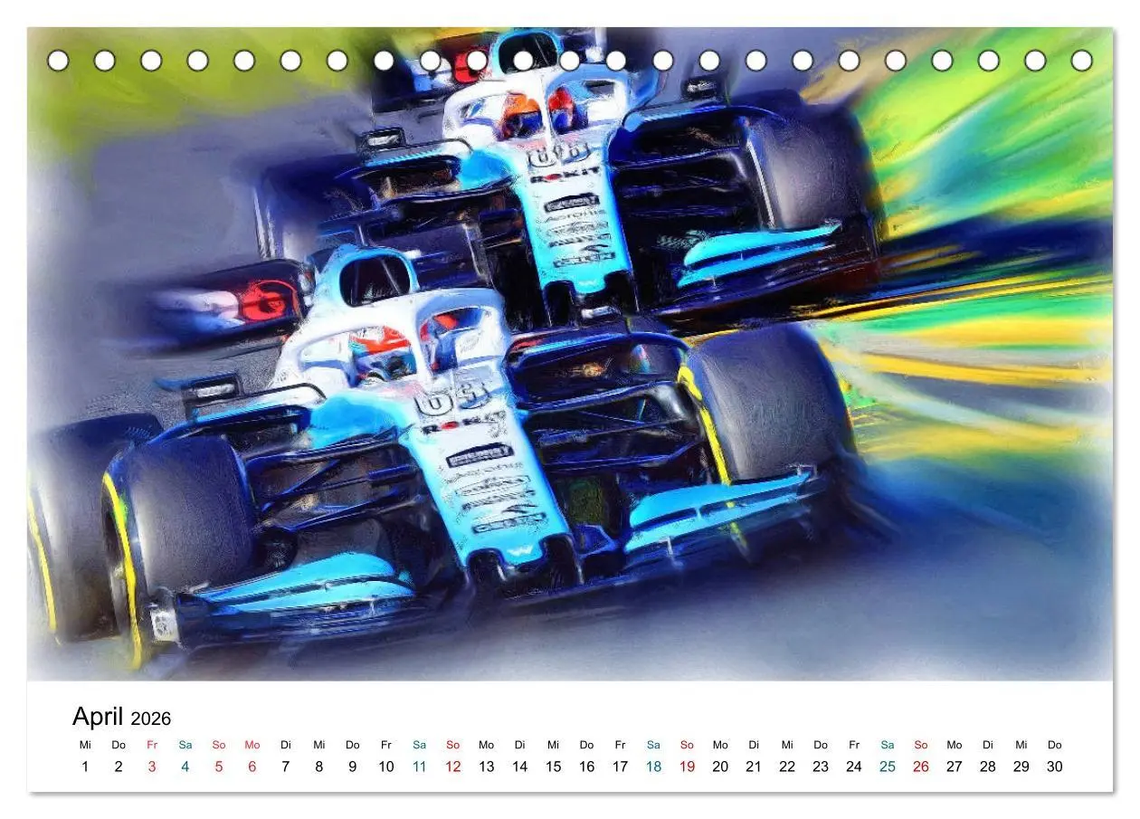 Bild: 9783457708699 | Königsklasse FORMEL 1 (Tischkalender 2026 DIN A5 quer), CALVENDO...