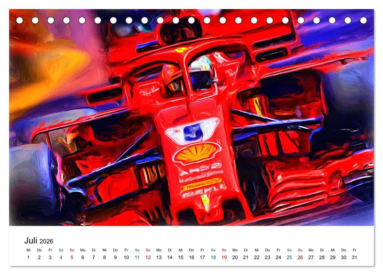 Bild: 9783457708699 | Königsklasse FORMEL 1 (Tischkalender 2026 DIN A5 quer), CALVENDO...