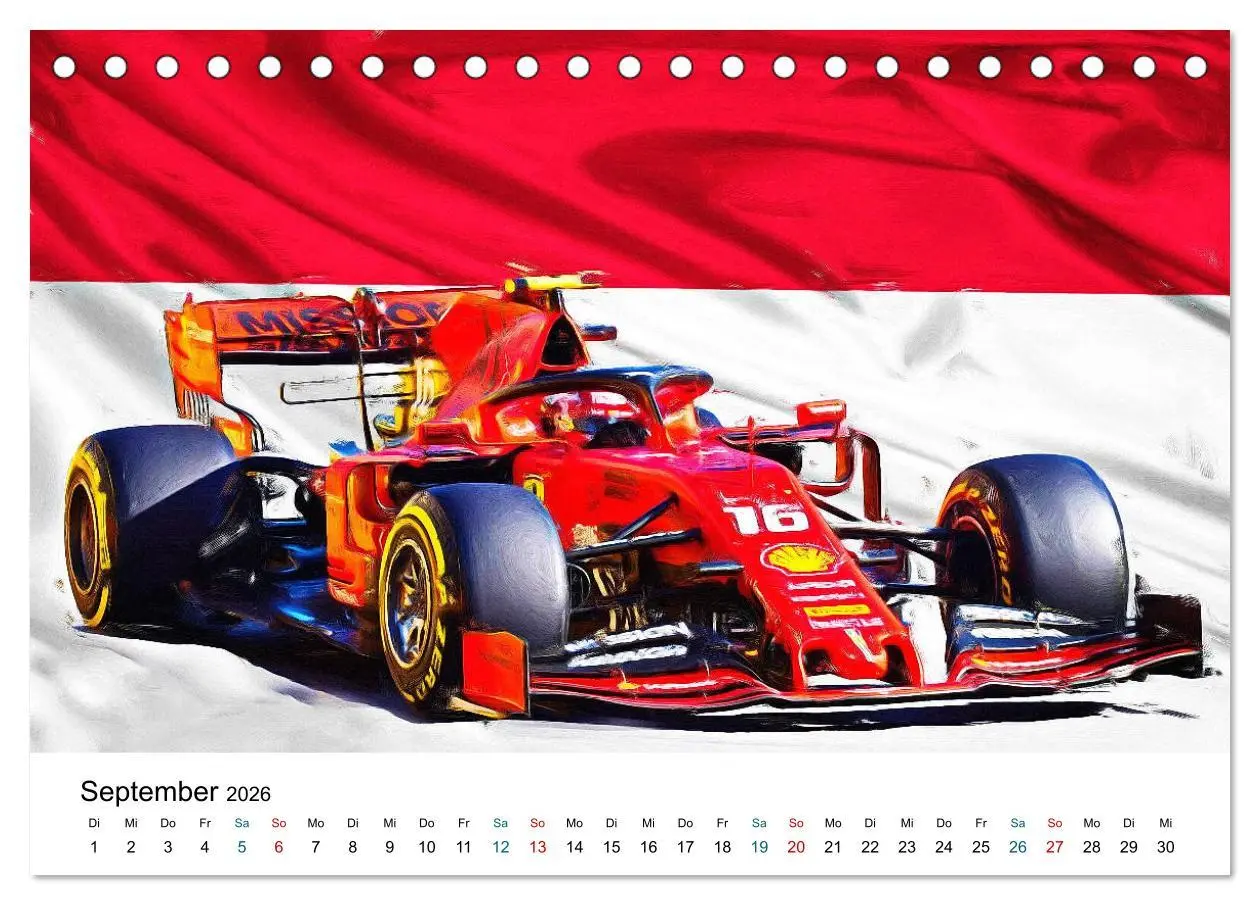 Bild: 9783457708699 | Königsklasse FORMEL 1 (Tischkalender 2026 DIN A5 quer), CALVENDO...