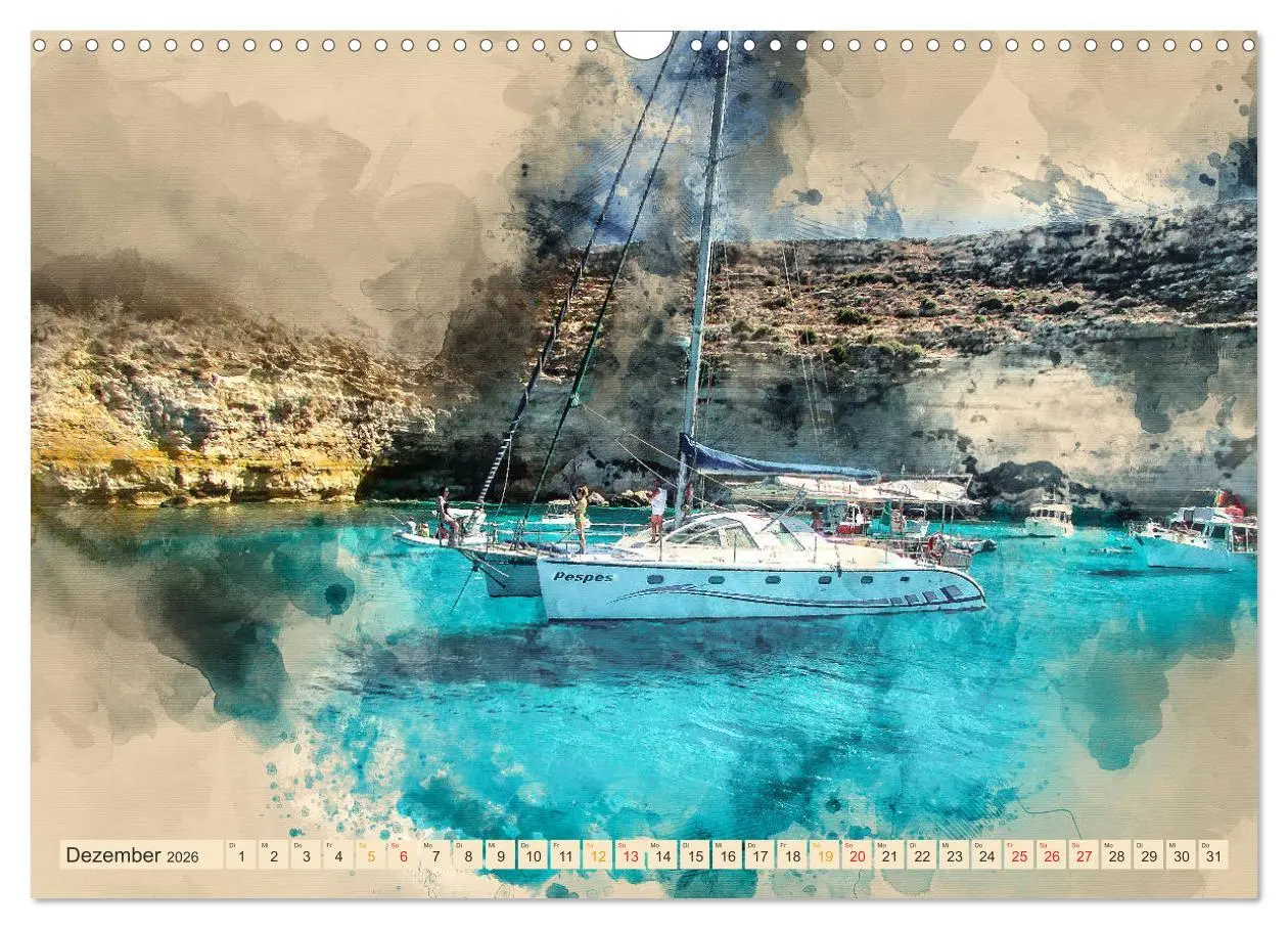 Bild: 9783457878699 | Ich liebe Segeln (Wandkalender 2026 DIN A3 quer), CALVENDO...