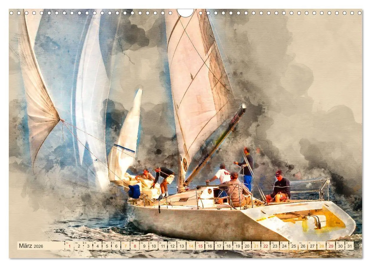Bild: 9783457878699 | Ich liebe Segeln (Wandkalender 2026 DIN A3 quer), CALVENDO...