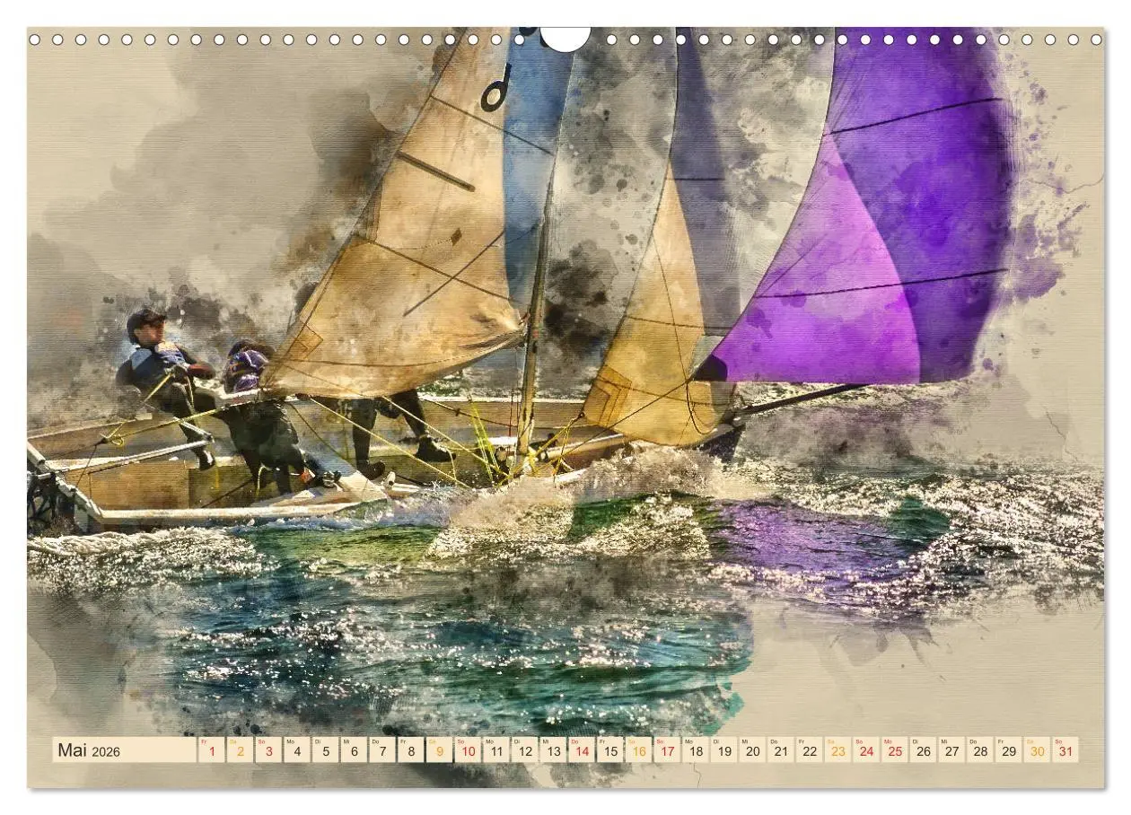 Bild: 9783457878699 | Ich liebe Segeln (Wandkalender 2026 DIN A3 quer), CALVENDO...