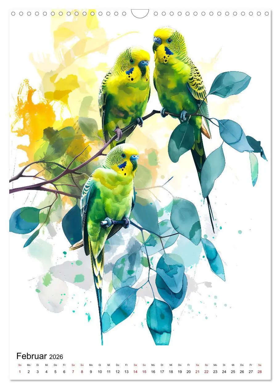 Bild: 9783516278699 | Australiens Tiere - Illustriert in Wasserfarben (Wandkalender 2026...