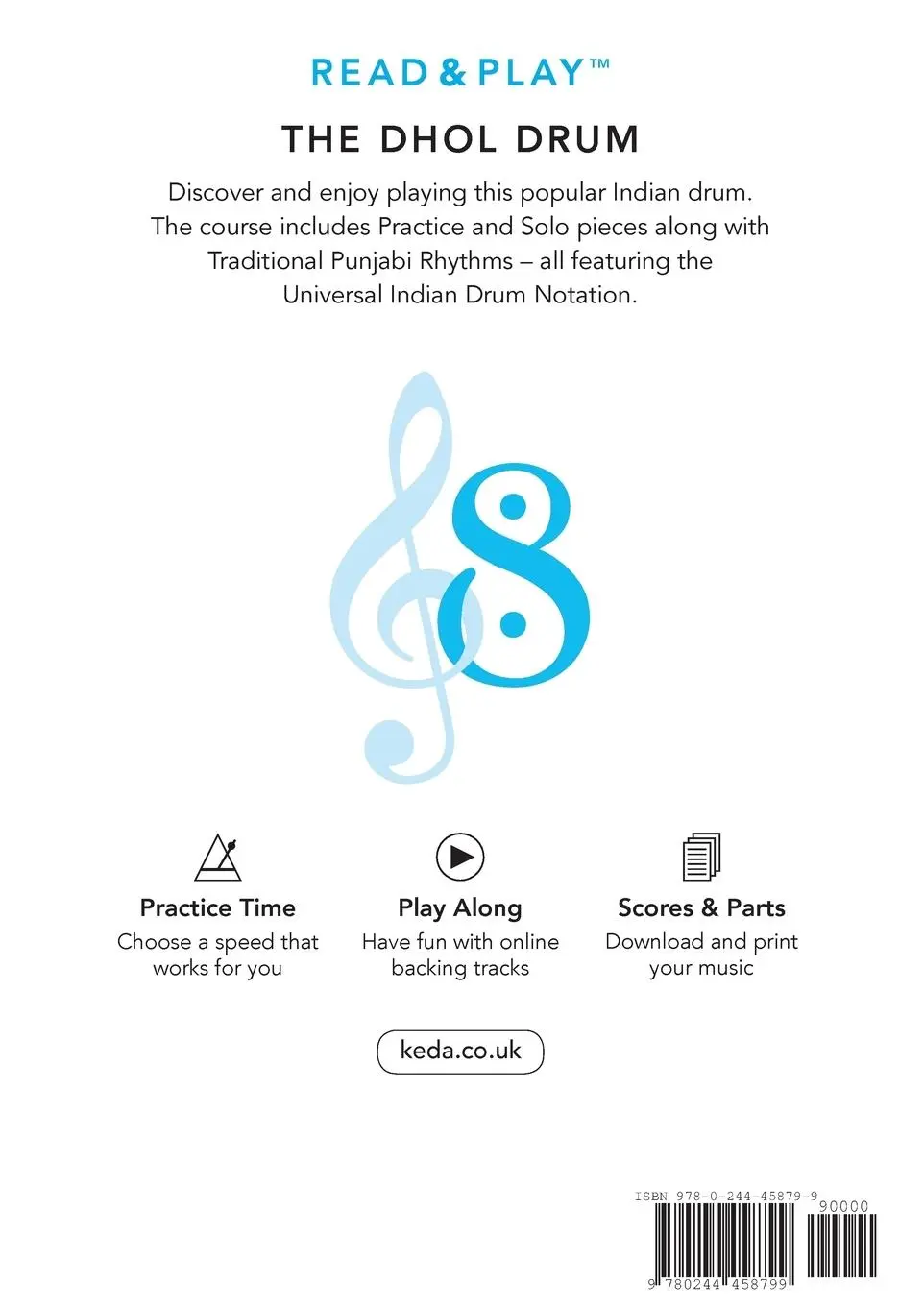 Rückseite: 9780244458799 | Read and Play the Dhol Drum MODULE 1 | Basic Sounds &amp; Rhythms | Bhamra