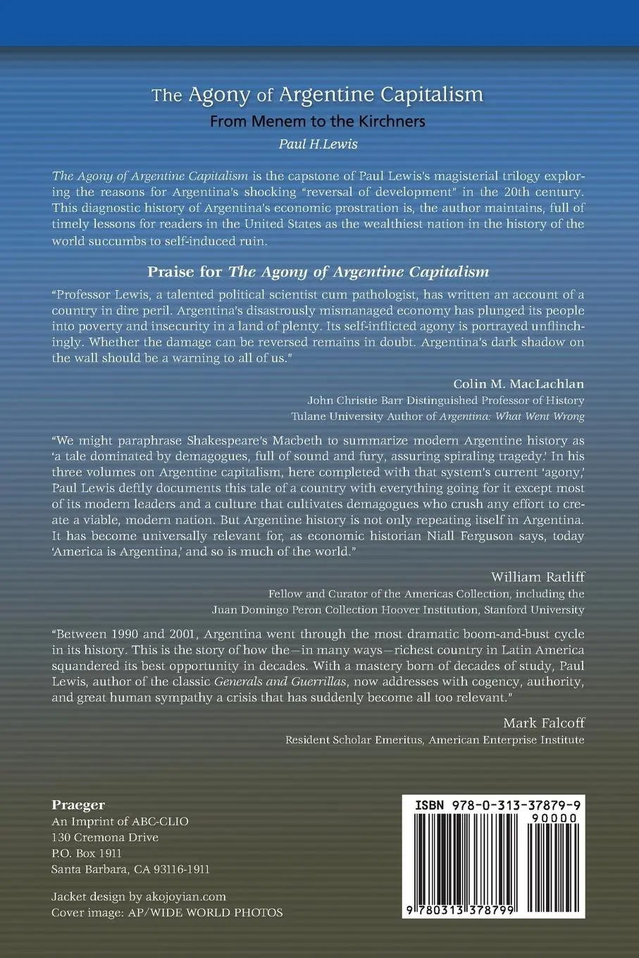 Rückseite: 9780313378799 | The Agony of Argentine Capitalism | From Menem to the Kirchners | Buch