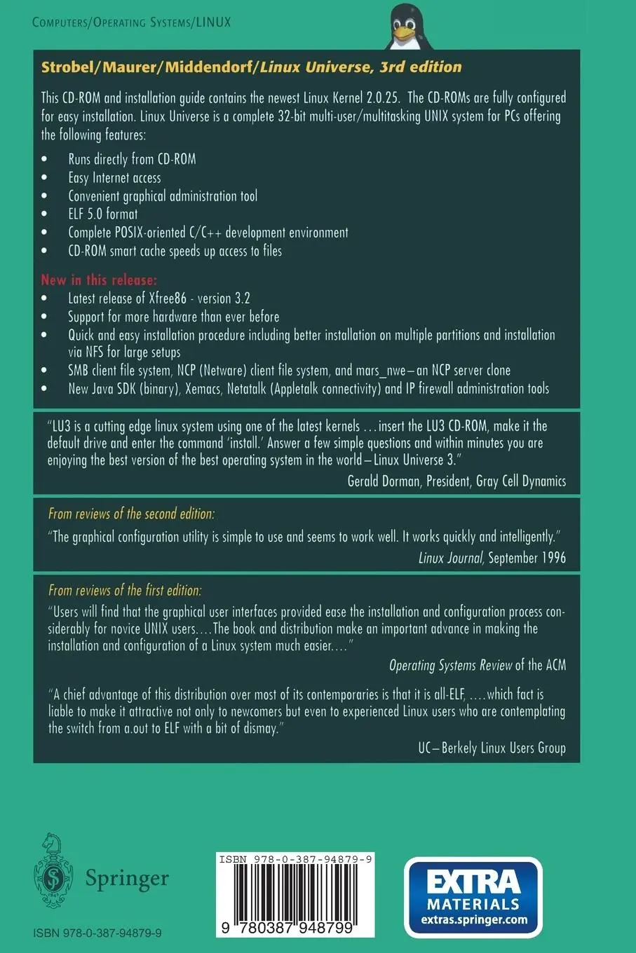 Rückseite: 9780387948799 | Linux Universe | Installation and Configuration | Strobel (u. a.)