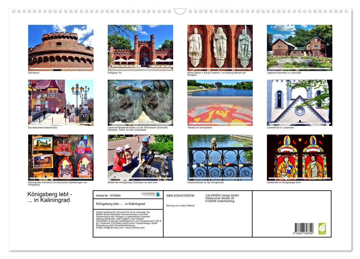 Bild: 9783457628799 | Königsberg lebt - ... in Kaliningrad (Wandkalender 2026 DIN A2...